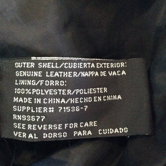 VTG JC Penney "XL" Women's Leather Jacket; Belted, classic, Timeless, Rich, Soft - Picture 5 of 6